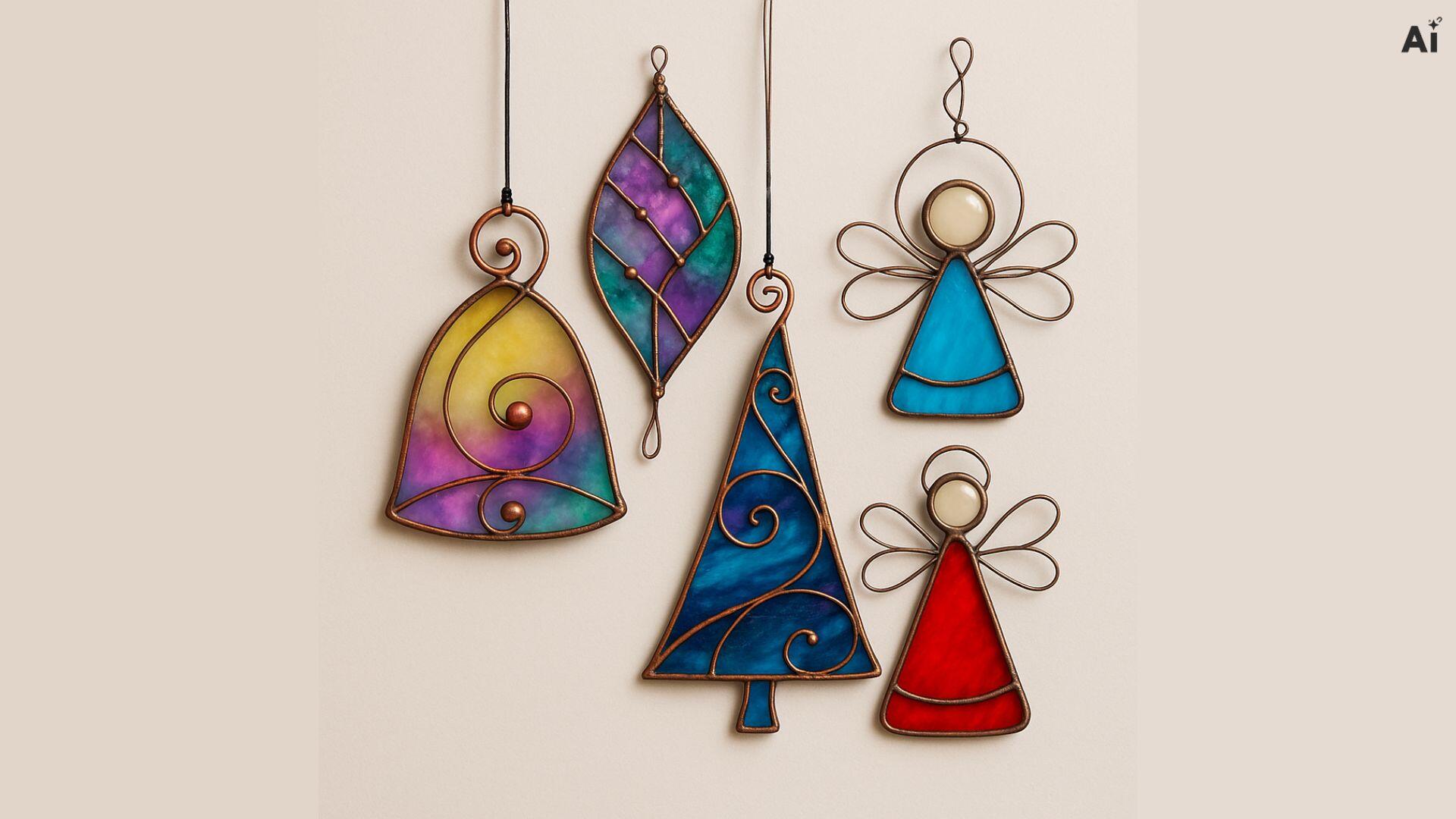 Workshop glas in lood kerstdecoratie