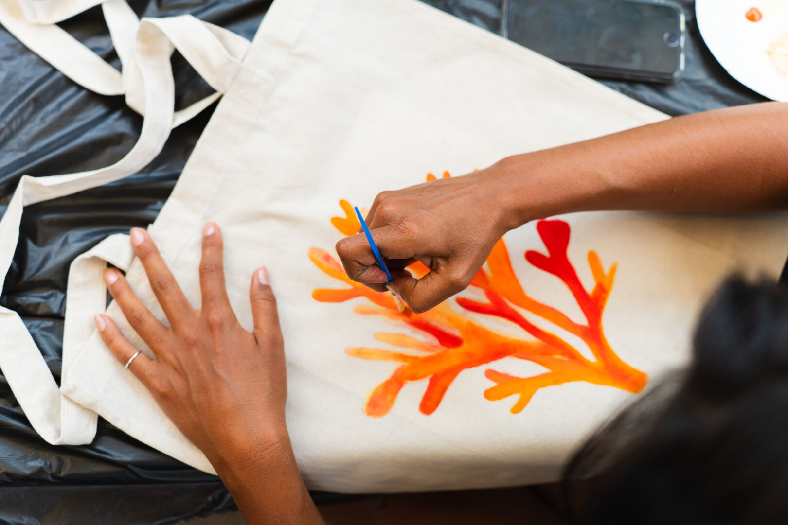 Workshop textiel verven